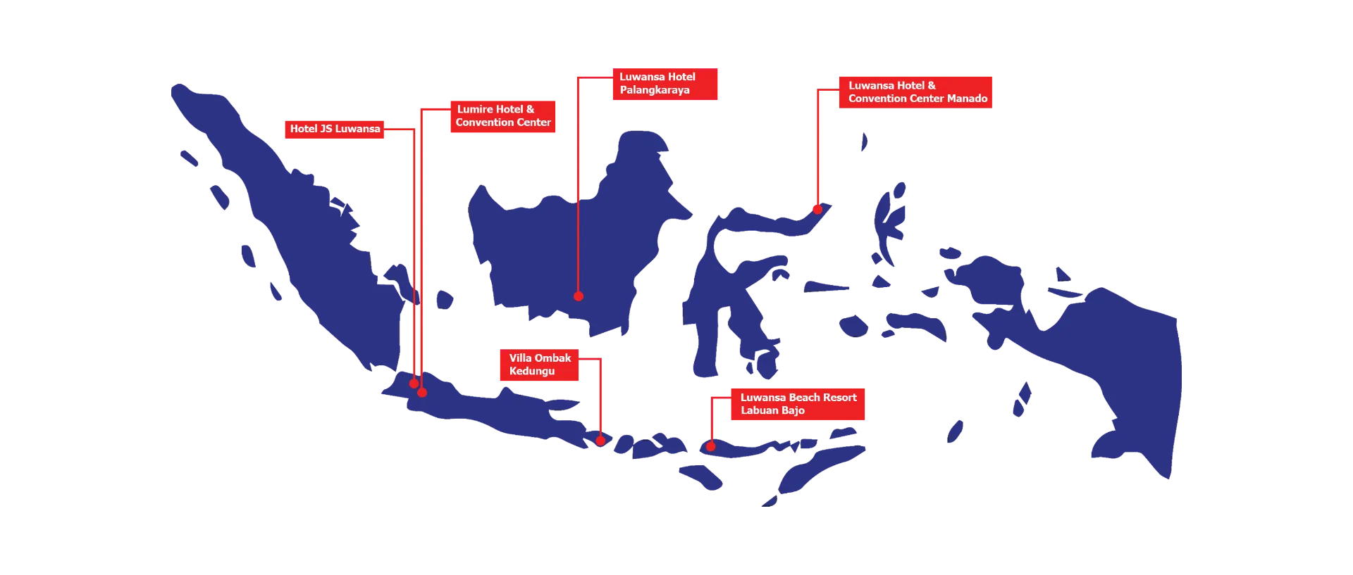 Indonesia Hotel Map